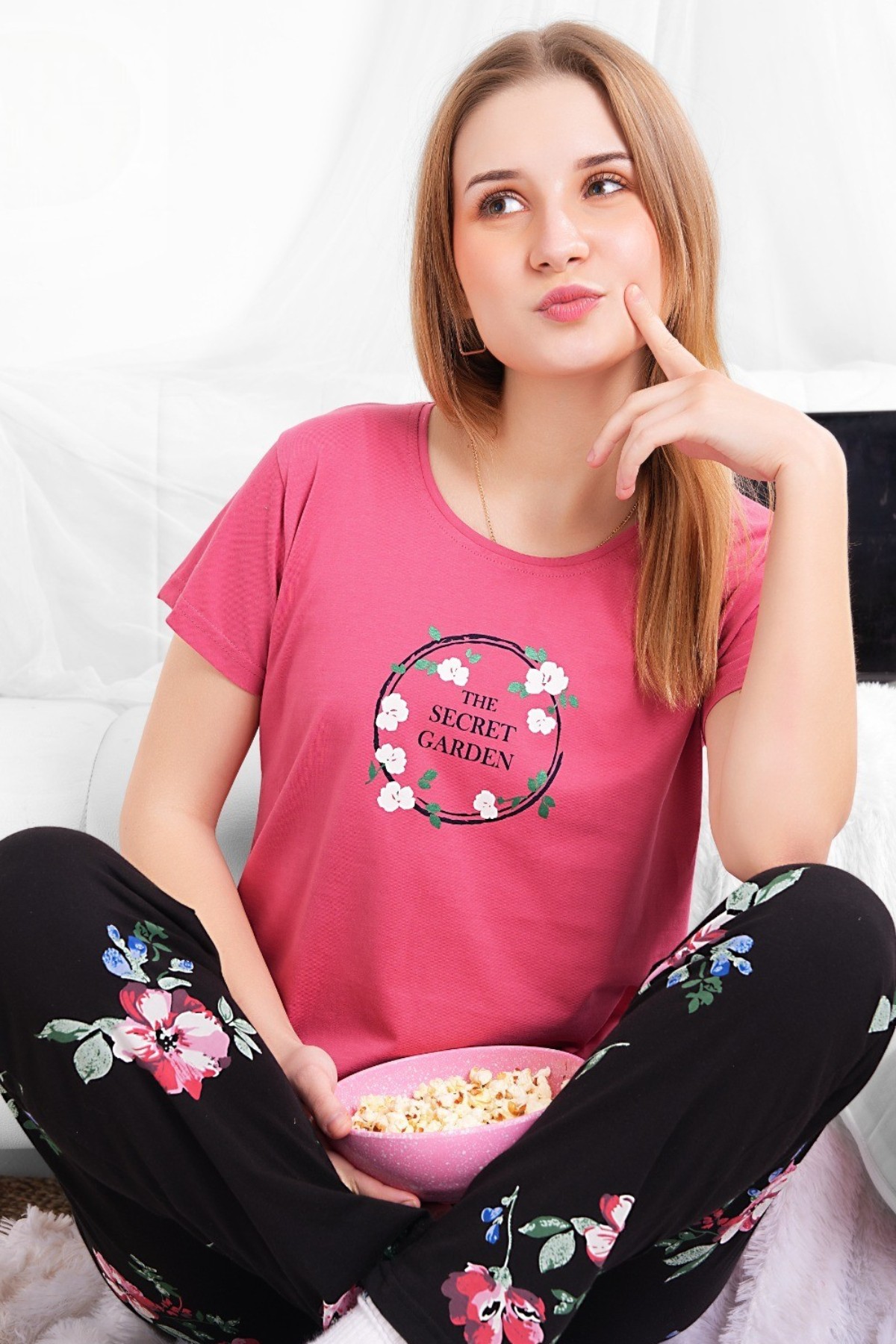 The Secret Garden Pink Pajama Set