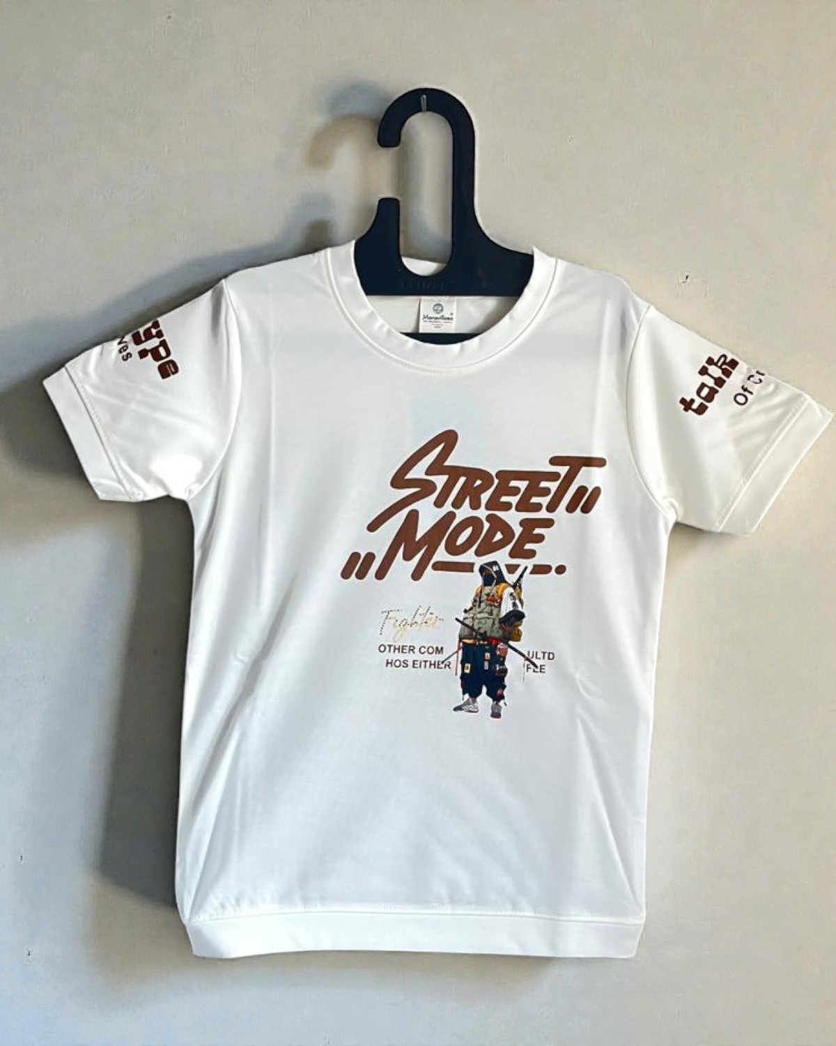 Street Mode Graphic White T Shirt
