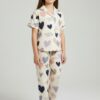 Amazing Feeling Heart Print Nightwear Set