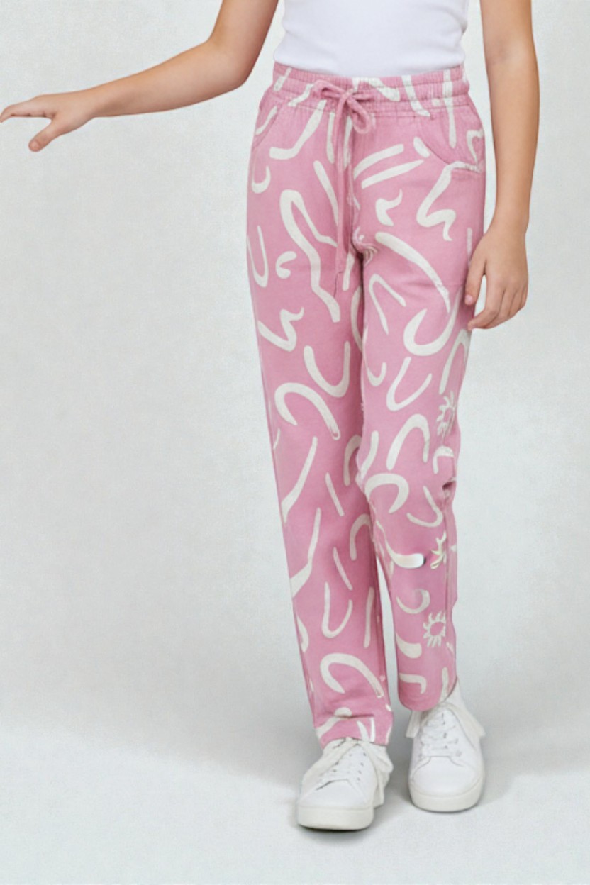 Pink Printed Pyjama - Image 2