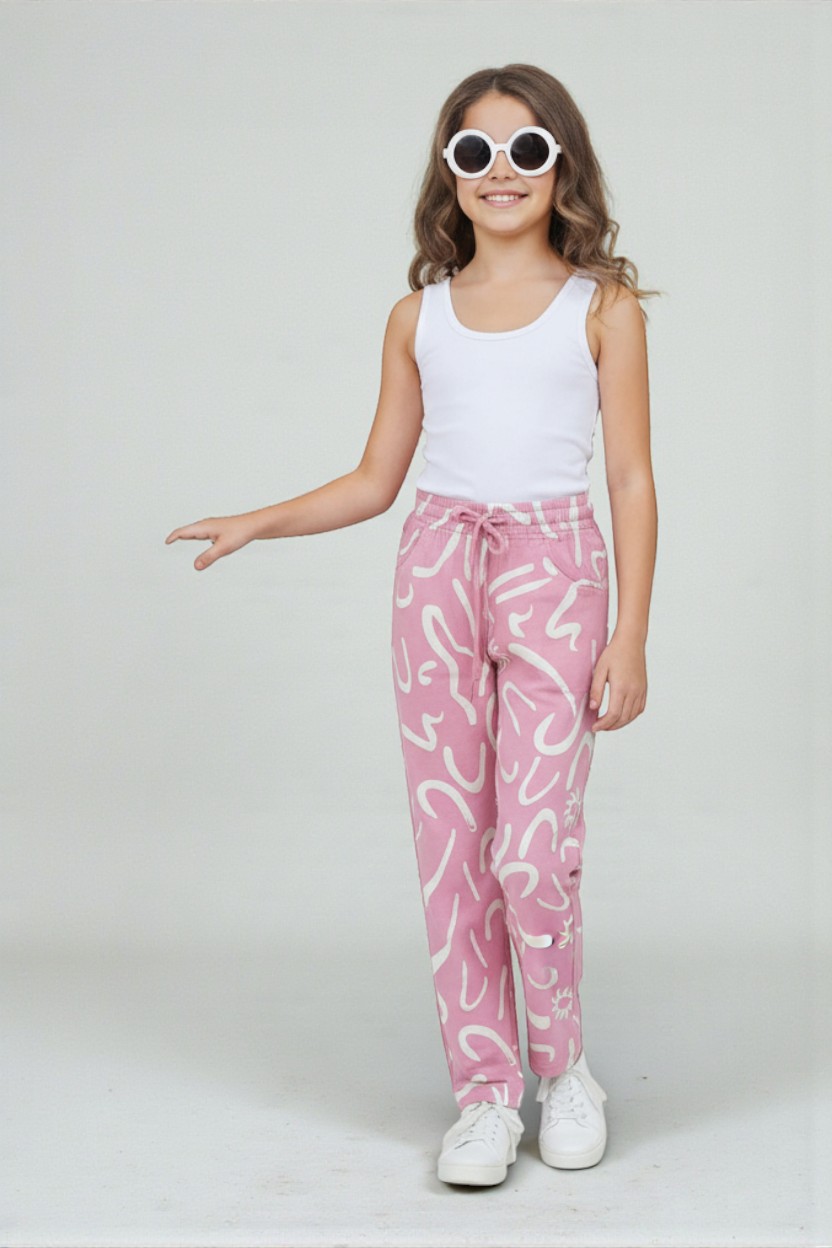 Pink Printed Pyjama