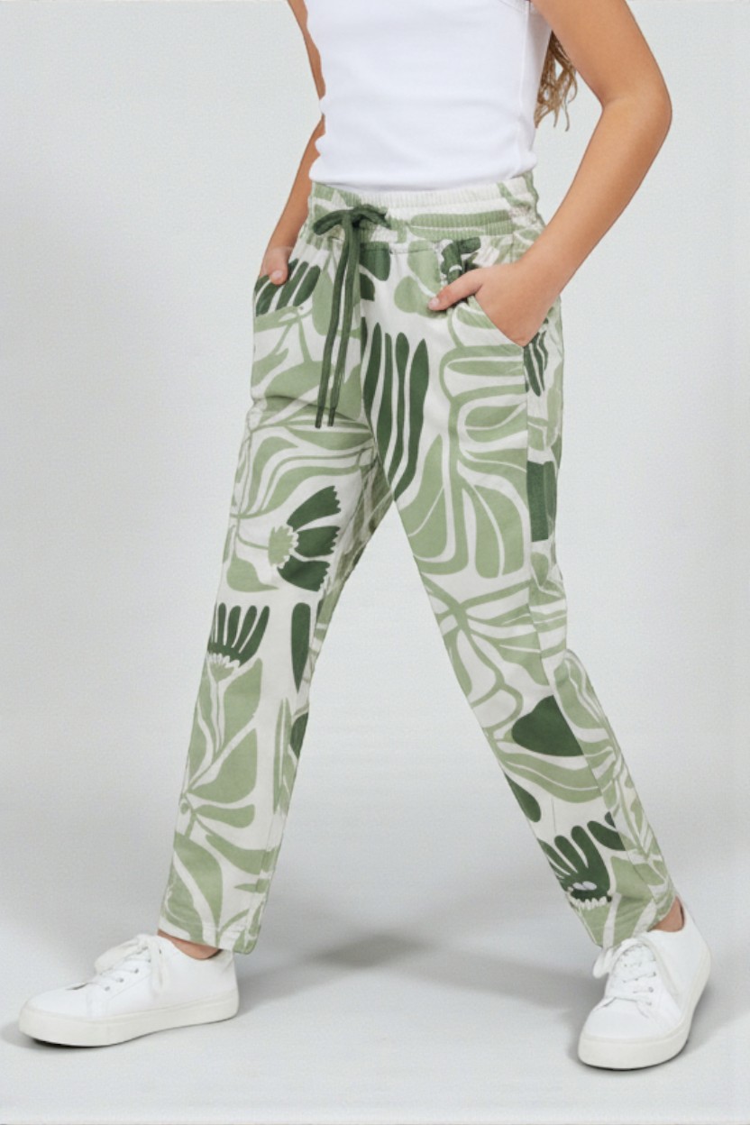 Pistachio Printed Pyjama - Image 2
