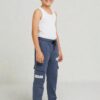 Boys Blue Cotton Terry Cargo Pants