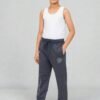 Boys Blue Cotton Terry Straight Pants