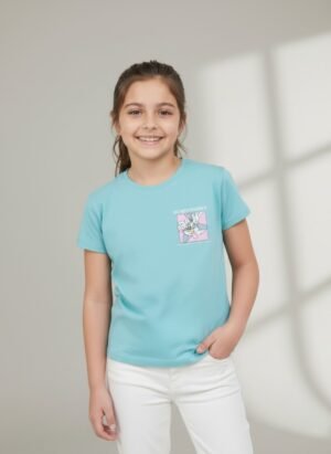 Aqua Bugs Bunny Graphic T-shirt