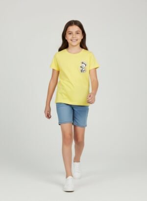 Yellow Donald Duck Graphic T-shirt